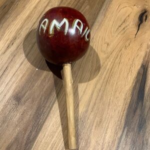 Handmade in Jamaica hand rattle maracas in good condition